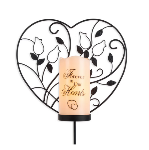 METAL HEART CANDLE STAKE The Gerson Companies