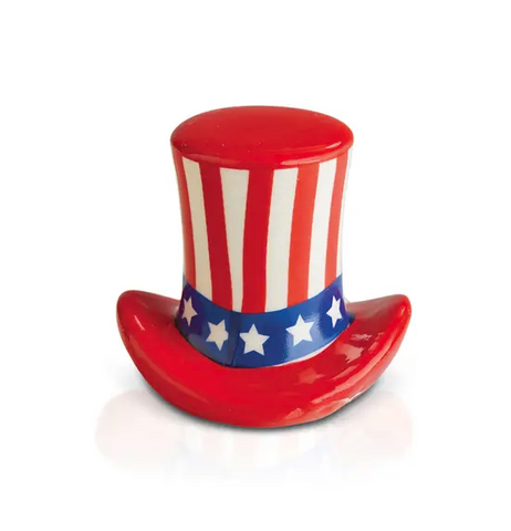 home of the free (uncle sam hat) mini Nora Fleming