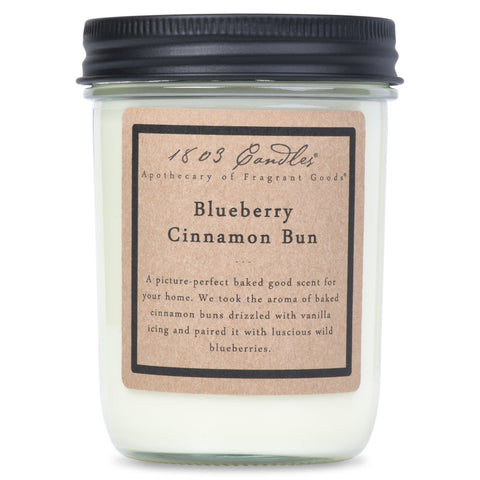 Blueberry Cinnamon Bun-14oz Jar Candle 1803 Candles