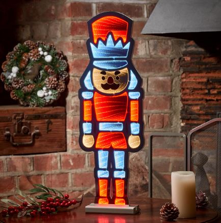 24" NUTCRACKER INFINITY LIGHT TT Christmas Tradition