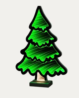 15.5" GREEN XMAS TREE INFINITY LI Christmas Tradition