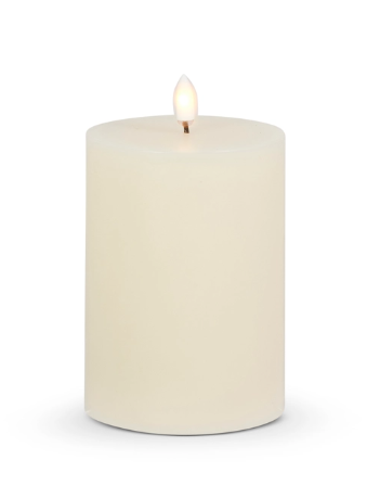 3.5" x 5" Ivory Pillar Candle Raz Imports