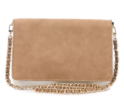 Lexi LATTE - vegan suede/vegan pebbled quilted leather Haute Shore Ltd