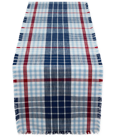 Liberty Plaid Table Runner Design Imports