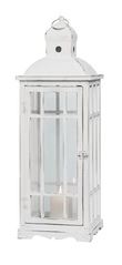 Wood Whitewash Nested Lantern, Medium Transpac