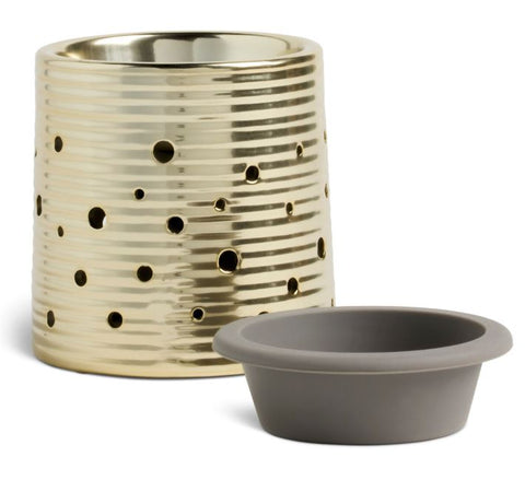 Gold LED Wax Melter with Silicone Dish Demdaco