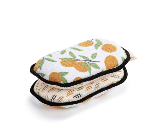 Absorbent Sponges Citrus Orange Demdaco