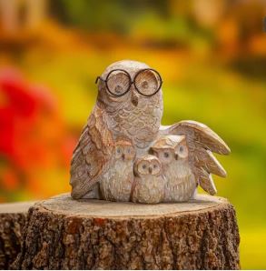 Studious Owl Statue Evergreen Enterprises