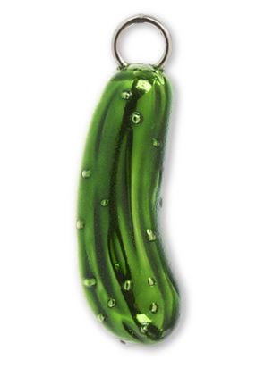The Little Christmas Pickle Ornament Charm Ganz