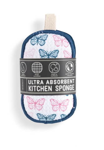 Absorbent Sponges Butterflies Demdaco