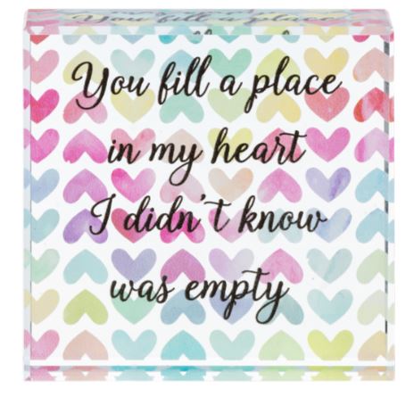 You fill a place in my heart I didn't know was empty - Block Talk Ganz