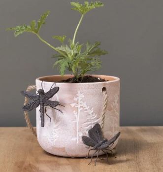 4.7"L Resin Butterfly & Dragonfly Pot Clinger The Gerson Companies