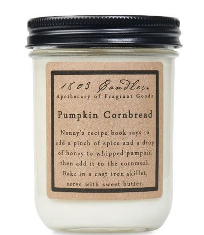 Pumpkin Cornbread-14oz Jar Candle 1803 Candles