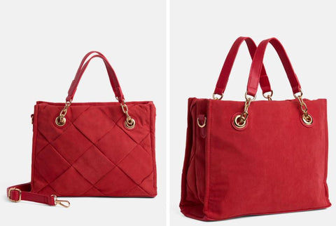 Coco + Carmen Belle Quilted Tote - Red TGB Brands