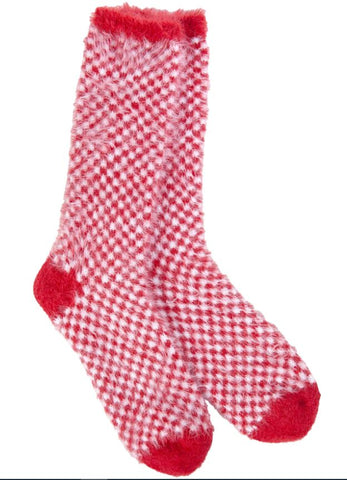 Red Check - WSFECRWW Crescent Sock Company
