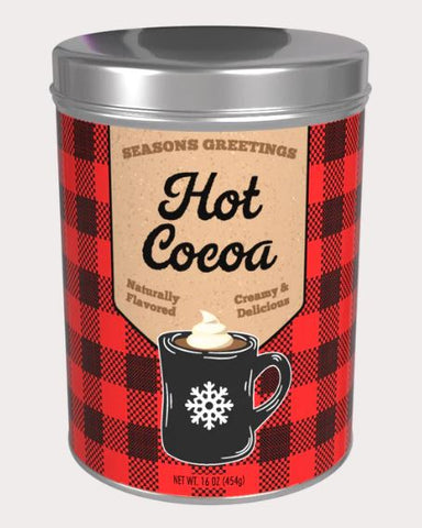 Season's Greetings Red Plaid Chocolate Hot Cocoa McSteven's