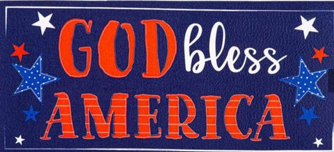 Patriotic God Bless America Sassafras Mat Evergreen Enterprises