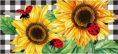 Sunflower Ladybugs Sassafras Switch Mat Evergreen Enterprises