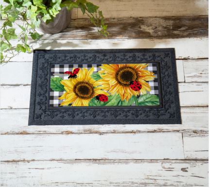 Sunflower Ladybugs Sassafras Switch Mat Evergreen Enterprises