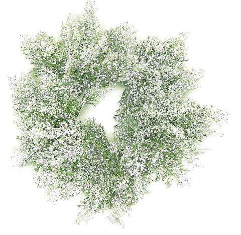 BUBBLE & GLITTER CEDAR CANDLE RING Select Artificials