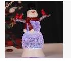 11"H Lighted Spinning Water Globe Snowman w/ Timer, 2 Asst (USB Cord Included) The Gerson Companies