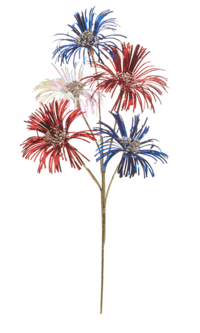 22" Red, White, & Blue Sparkler Spray RAZ Imports