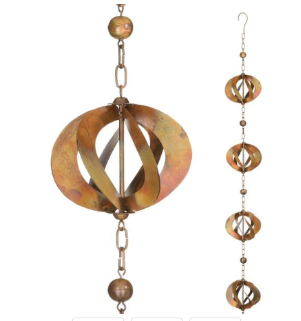Rain Chain - Copper Spinner Regal