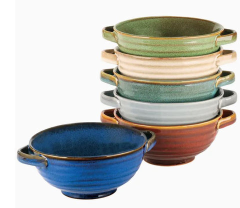 Reactive Glass Soup Crock Certified International