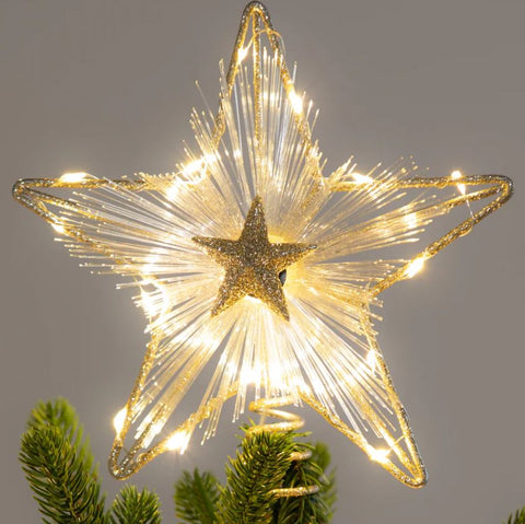 9.25" LED Metal Star Tree Topper Evergreen Enterprises