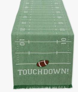 Home Field Embellished Table Runner Design Imports