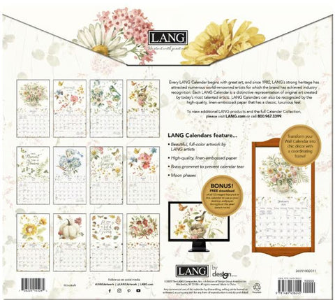 WATERCOLOR SEASONS-2026 LANG WALL CALENDAR Lang Companies, Inc