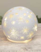 Lighted Americana Firework Glass Luminaries w/ Timer The Gerson Companies