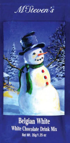 McSteven's White Christmas Snowman Belgian White Hot Chocolate McSteven's