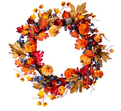 Harvest Pumpkin Wreath Evergreen Enterprises