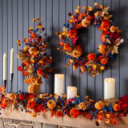 Harvest Pumpkin Wreath Evergreen Enterprises