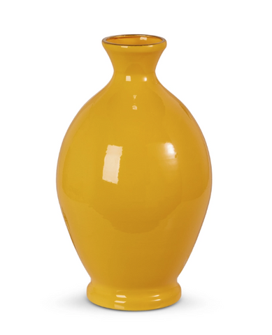 10" Yellow Vase RAZ Imports