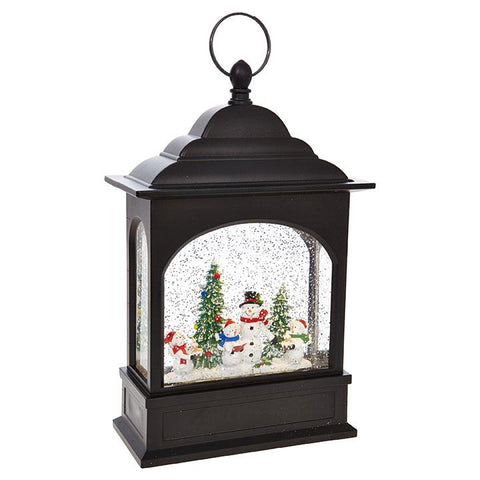 11"  Snowman Caroler Lighted Water Lantern - Treehouse Gift & Home