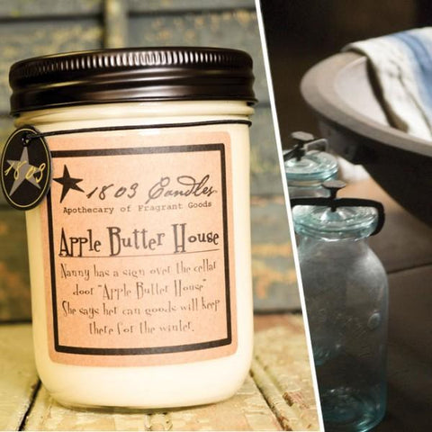 14 oz Apple Butter House Candle - Treehouse Gift & Home