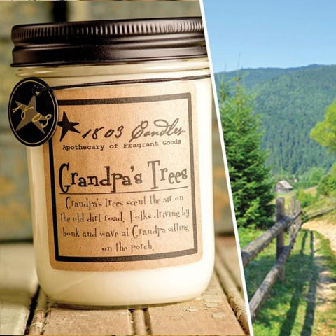 14 oz Grandpas Trees Candle - Treehouse Gift & Home