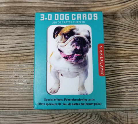 3-D Dog Playing Cards - Treehouse Gift & Home