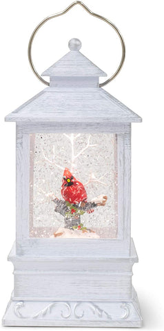 8.5 inch Led Swirl Lantern Cardinal Tree - Treehouse Gift & Home