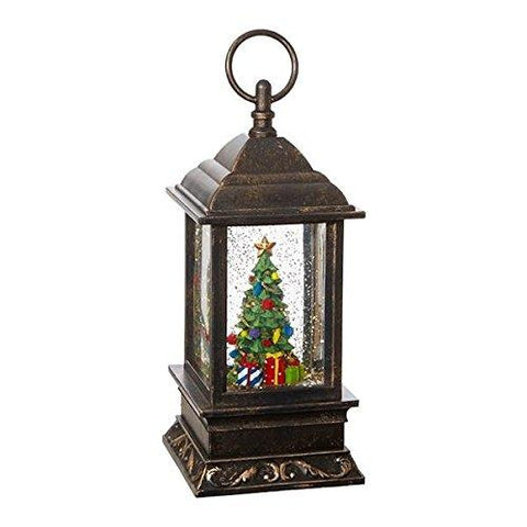 9.5"  Christmas Tree Lighted Water Lantern - Treehouse Gift & Home