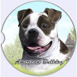 American Bulldog Car Coaster - Treehouse Gift & Home