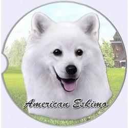 American Eskimo Car Coaster - Treehouse Gift & Home