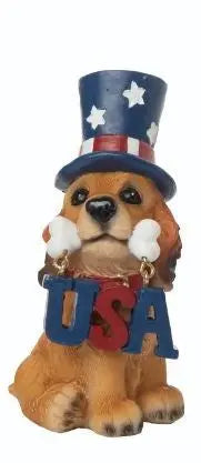 Americana Pup Figurine Transpac