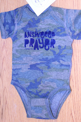 Answered Prayer Onesie in Camo - Treehouse Gift & Home