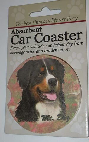 Bernese Mt. Dog Car Coaster - Treehouse Gift & Home