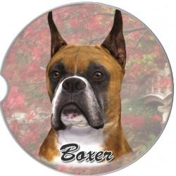 Boxer Cropped Car Coaster - Treehouse Gift & Home