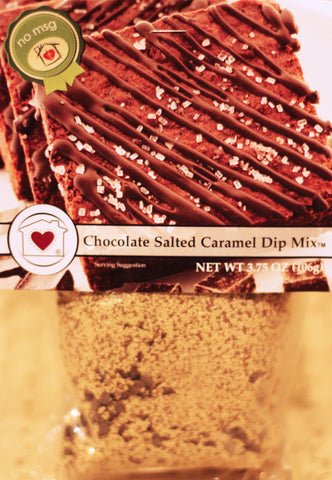 CHOCOLATE SALTED CARAMEL DIP MIX - Treehouse Gift & Home