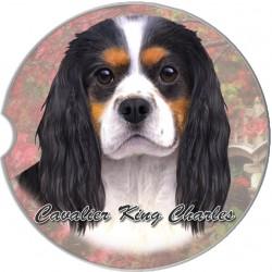 Cavalier King Charles Tri-color Car Coaster - Treehouse Gift & Home